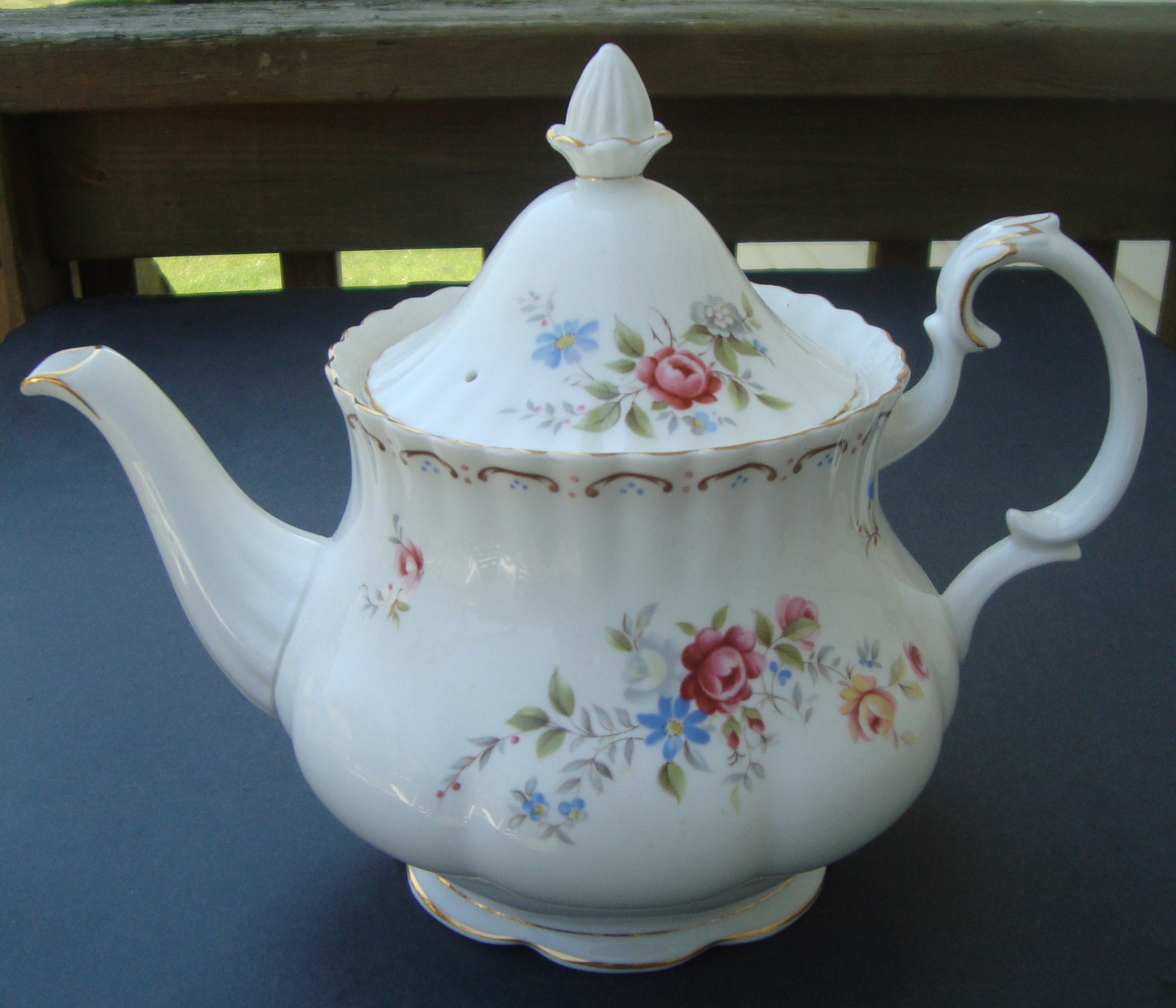 Royal Albert JUBILEE ROSE Teapot Etsy