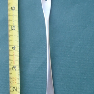 WMF Cromargan Germany FINESSE Two Tine Cold Meat Serving Fork MCM Mod Stainless Flatware 7 5/8"