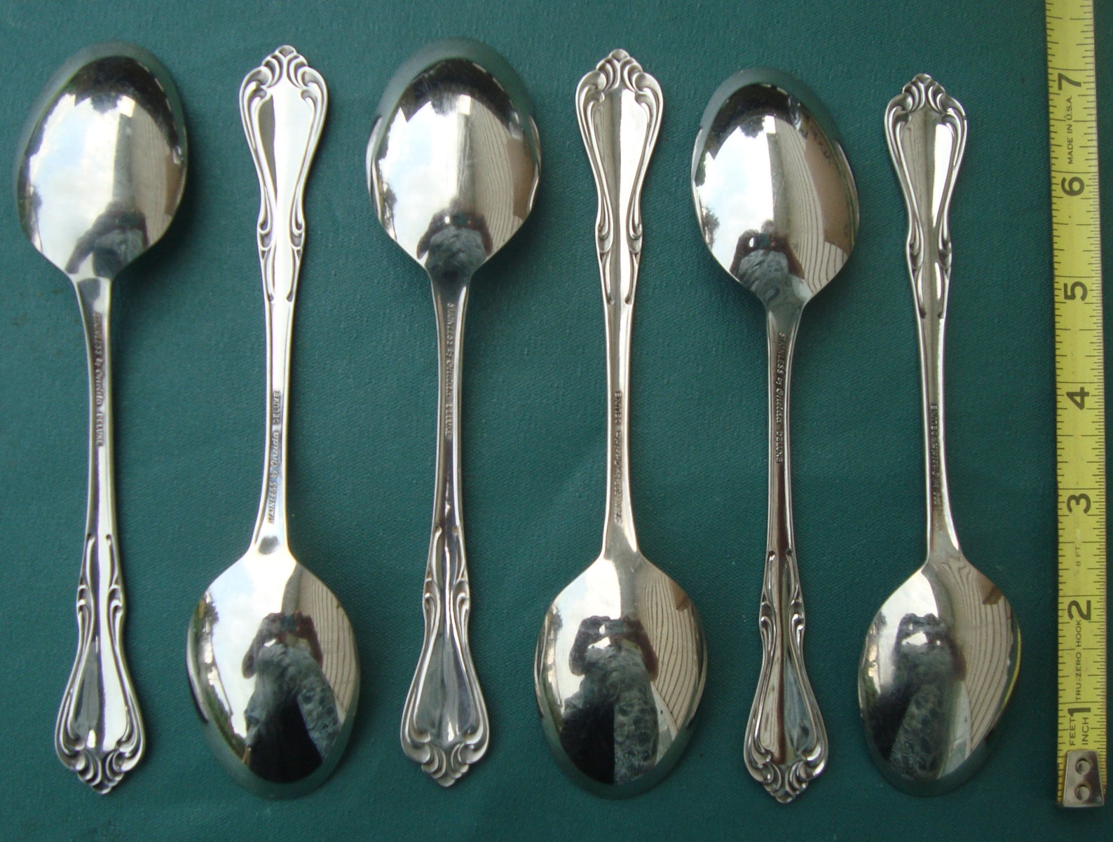 SUTTON PLACE 6 Oval Soup Spoons 6 3/4 Oneida Deluxe Etsy
