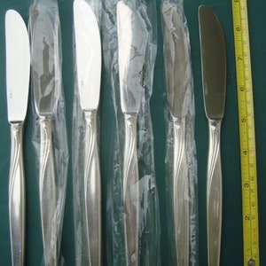 6 couteaux de table plaqués argent BSF6 8 3/4 Bremer Silberschmied Allemagne Couverts image 2