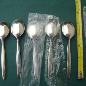 BSF6 Silverplate 6 Teaspoons & 1 6 1/16 Spoon Bremer Silberschmied Germany Flatware image 2