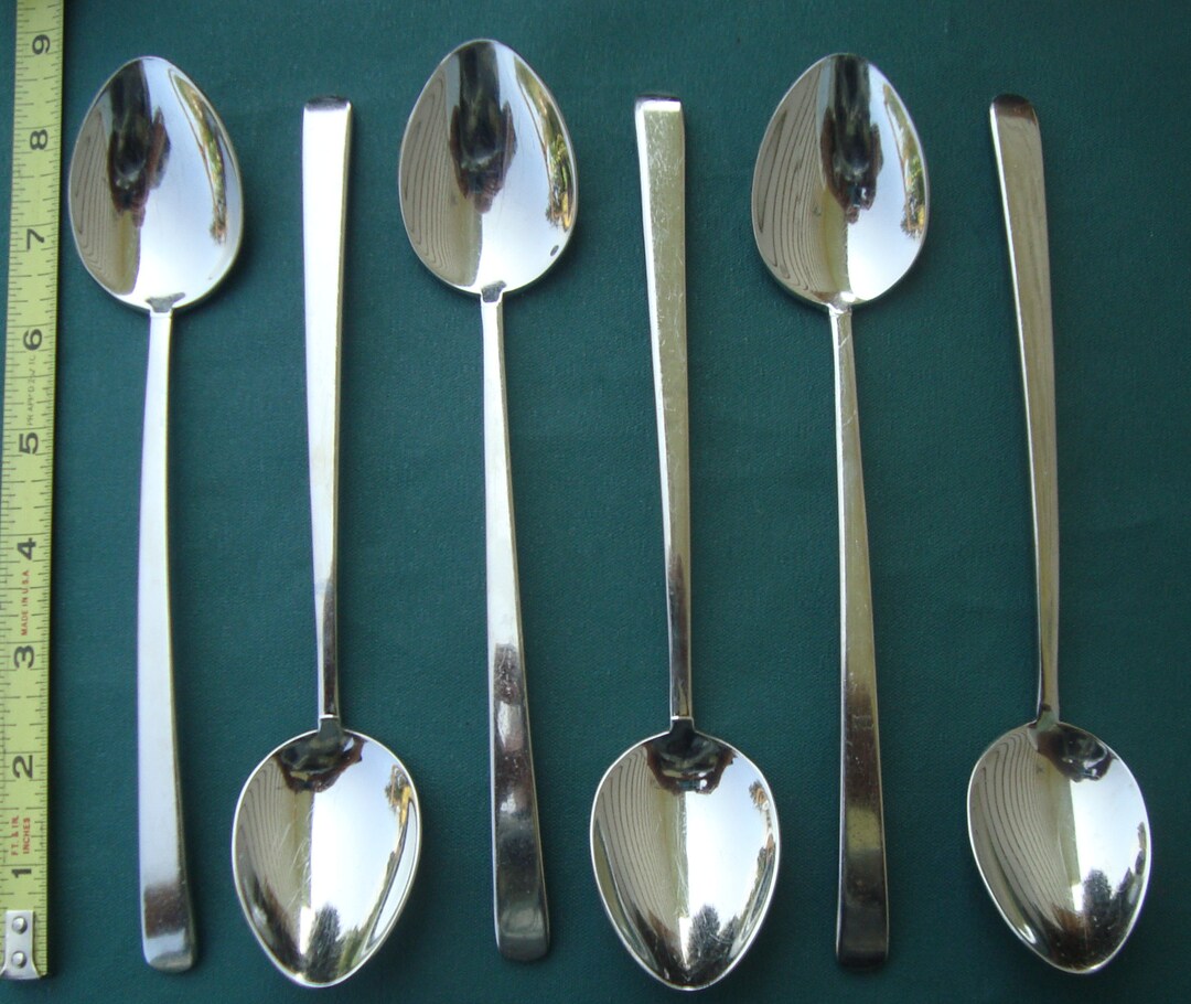 EASTSIDE 6 Oval Soup Spoons 8 1/4 Mikasa 188 China Stainless Flatware