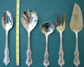 MARLBOROUGH 5 Serving Pieces 18/10 Reed & Barton Heritage Mint Ltd Stainless Flatware