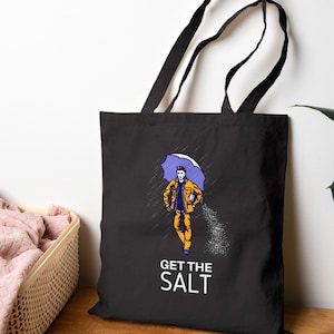 Supernatural Tote Bag | Get The Salt Bag | Winchester Gift | Convention Shopping Tote | Book & Beach Bag for Supernatural Fans