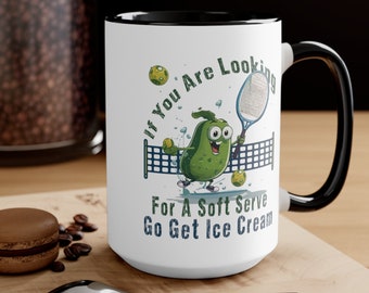 Funny Pickleball Mug | Pickleball Mug for Coffee Lovers | Fun Pickleball Gift | Novelty Coffee Cup | Gift for Pickleballer