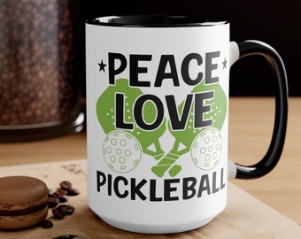 Cute Pickleball Mug | Pickleball Cup for Coffee Lovers | Fun Pickleball Gift | Funny Coffee Cup | Gift for Pickleballer