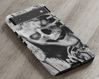 Cell Phone Case | Skeleton Phone Case | Creepy Skull | Gift for Horror Lovers | Tough Cases for iPhone, Samsung Galaxy, Google Pixel