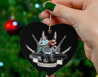 Supernatural Christmas Ornament, Holiday Gift, Christmas Gift | Sam and Dean Winchester
