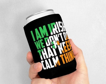 St. Patrick's Day | Irish | Can Cooler Sleeve Koozie | Novelty Gift | Irish Heritage Month | SHIPS FREE to USA