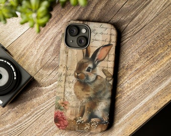 Pretty Phone Case | Cell Phone Case | Rabbit Phone Cover | Artistic Phone Case  | Tough Cases for Smart Phones