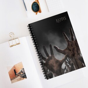 Horror Notebook | Halloween Stationary | Aesthetic Notebook | Goth Notebook | Spooky Notebook | Halloween Notepad |  To Do Notepad