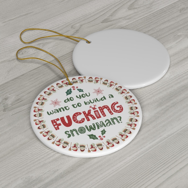 Funny Christmas Ornament Swear Word Ornament Christmas Etsy
