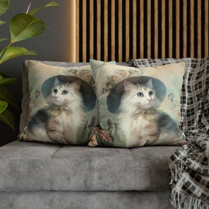 Whimsical Phat Cat Tufted Floor Pillow