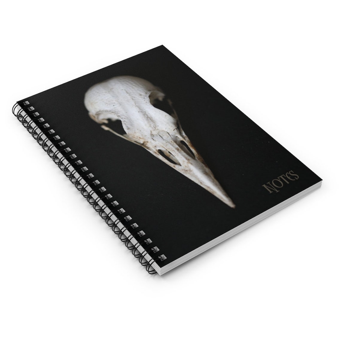 Halloween Creepy Skull Spiral Notebook Ruled Line Etsy
