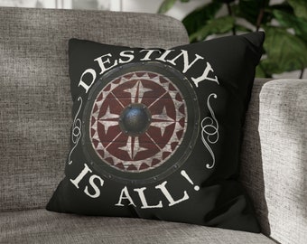 Destiny Is All Pillow Cover | Uhtred Square Pillow Case | Decorative Pillow Case | Designer Pillow Sham | Uhtred Pillow | TLK Home Decor