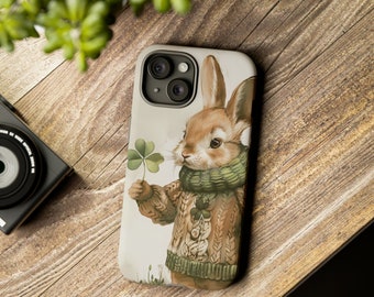 Lucky Rabbit Phone Case | Cell Phone Case | Bunny Phone Cover | Artistic Phone Case  | Tough Cases for Smart Phones