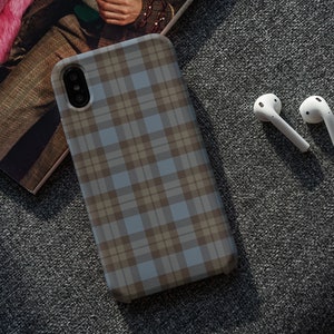 Outlander Phone Case Outlander Gift Fraser Tartan Print Tough Case for Smart Phone Bookish Gift Book Worm Gifts Romance Book Lover image 3