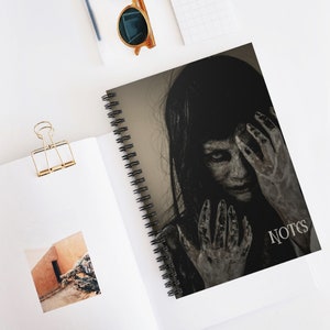 Horror Notebook | Halloween Stationary | Aesthetic Notebook | Goth Notebook | Spooky Notebook | Halloween Notepad |  To Do Notepad