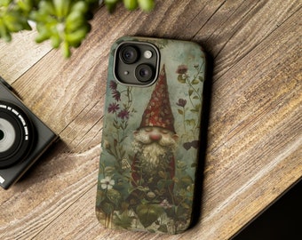 Cute Gnome Phone Case | Cell Phone Case | Whimsical Phone Cover | Artistic Phone Case  | Tough Cases for Smart Phones