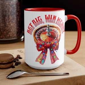 Funny Gambling Mug | Vegas Vibes Coffee Mug | Secret Santa White Elephant Gag Gift | Casino Lovers Novelty Mug | Casino Lover Gift