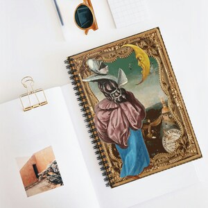 Witchy Notebook | Goth Stationary | Vintage Ephemera Aesthetic | Gothic Writing Journal | Dark Academia Travel Journal | Hieronymus Bosch