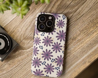Retro Aesthetic Phone Case | Groovy Cell Phone Case | Whimsical Phone Cover | Artistic Phone Case  | Tough Cases for Smart Phones