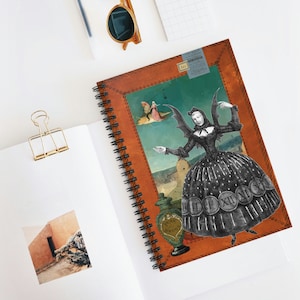 Witchy Notebook | Goth Stationary | Vintage Ephemera Aesthetic | Gothic Writing Journal | Dark Academia Travel Journal | Hieronymus Bosch