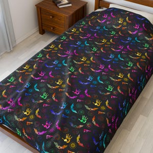 Supernatural Gift | Velveteen Plush Blanket | Cozy Velveteen Throw | Snuggly Couch Blanket | Fandom Home Decor | Gift for Supernatural Lover image 7