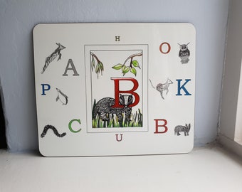 Animal Alphabet Place Mat