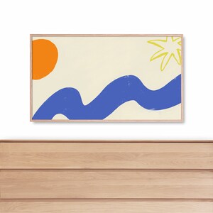 Samsung Frame TV Art Sunrise Modern Art, Trendy Abstract Art for the Frame TV, Surf Inspired Home Decor | DIGITAL Download