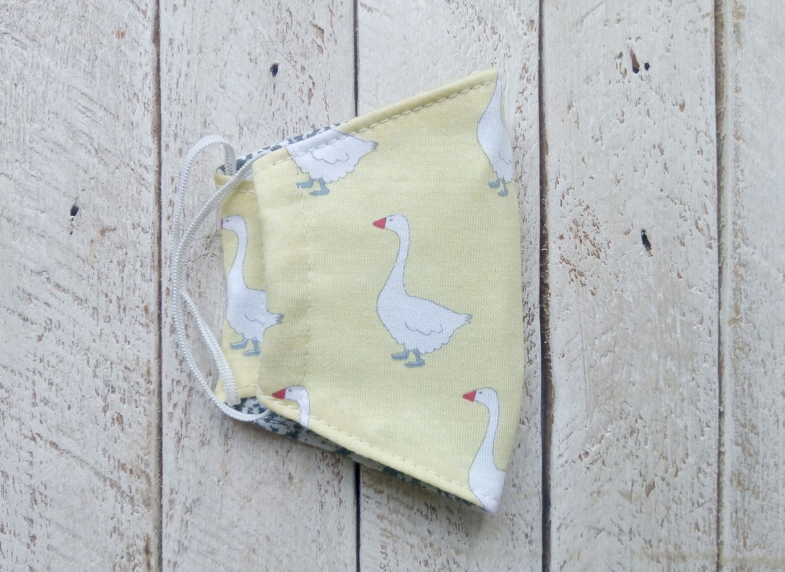 Geese face mask washable kids yellow facemask childrens | Etsy