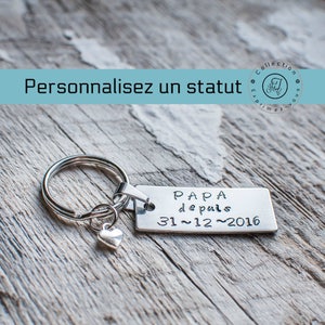 Dad since, Dad gift, New dad, Date of birth, Father&#39;s Day, Christmas gift, Year of birth, Dad key ring, Key ring, Dad