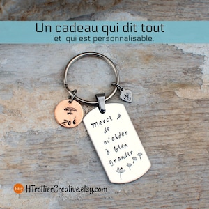 Personalized gift, Educator gift, Thank you teacher, End of year gift, Help to grow, Personalized key ring, Initial, Teacher