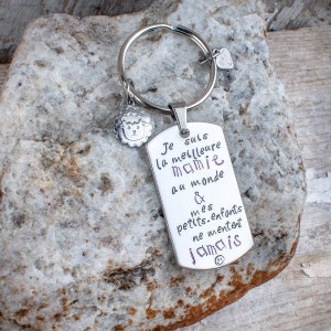 Grandma Gift, Best Grandma, Grandchildren, Personalized Keychain, Grandma Humor, Thank You Grandma, Stamp, Solidity, The Best