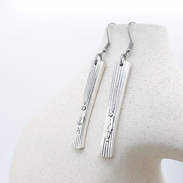 Cutlery earrings, Ecological jewel, Vintage, Recycled, Design Guild 1932, Silverware, Second life, Utensils, Sterling plated