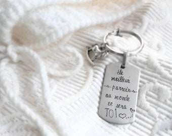 Do you want to be my godfather, Godfather request, Future godfather, Baptism, Godfather souvenir, Original request, Key ring, Key ring, Birth