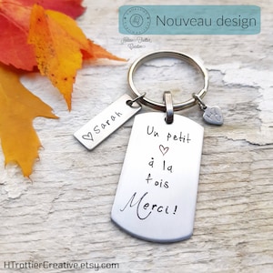 Teacher gift, Teacher gift, Thank you teacher, Thank you educator, End of year gift, Personalized key ring, Heart, Initials, HTC