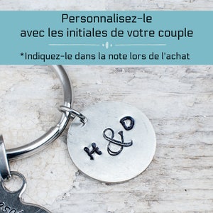 Porte-clés Message « Je T’aime » – Fait Main En Métal, Couleur Rouge, Thème Amour, Neuf Avec étiquettes