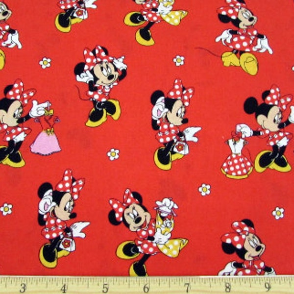 Disney Fabric- Minnie Mouse Fabric- Minnie Loves Dresses Fabric From Springs Creative