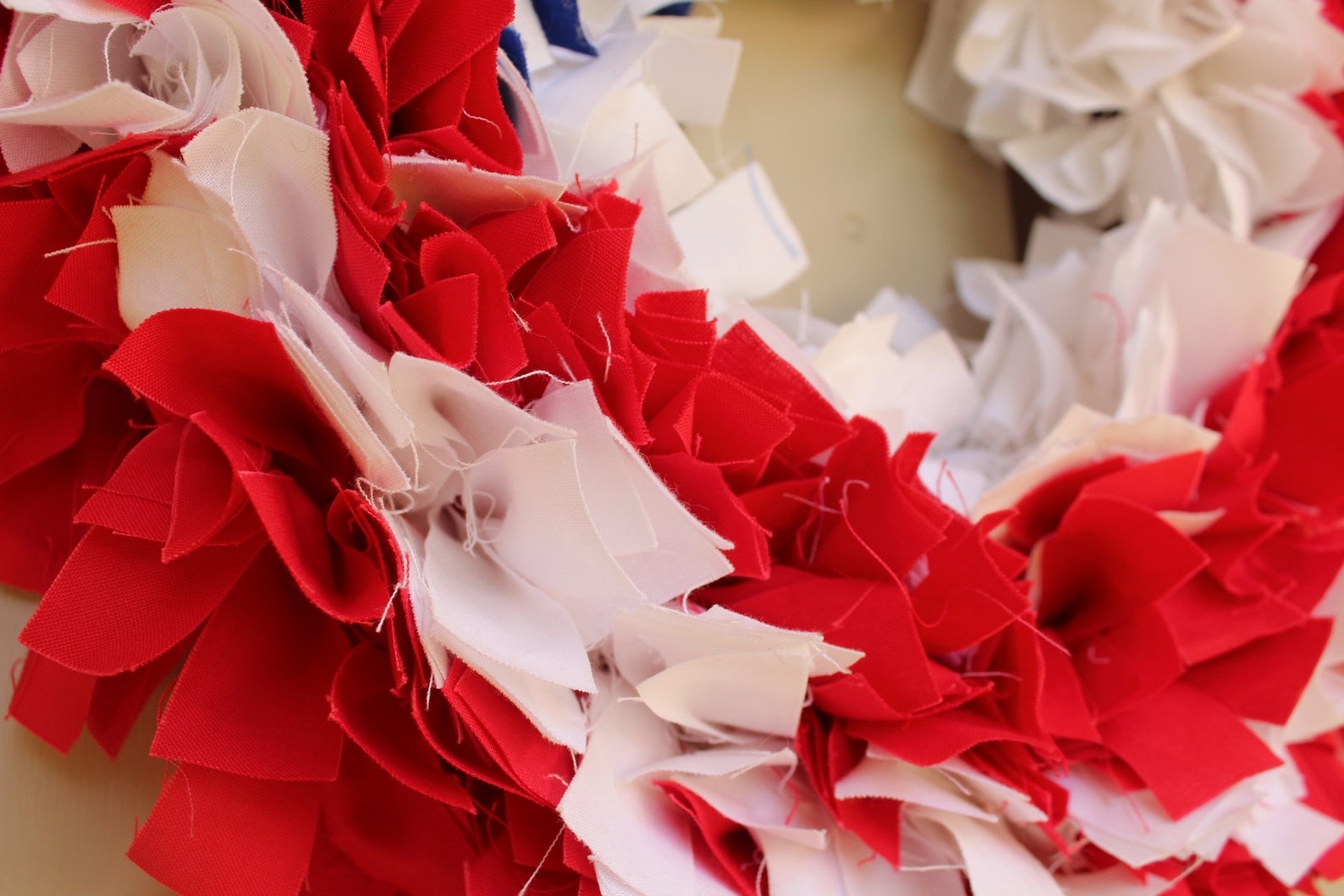 Flag Rags Ragghed American Flag Rag Wreath - Etsy