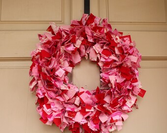 Valentine's Day Rag Wreath