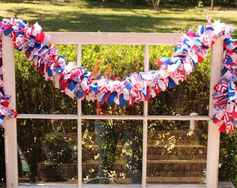 Stars and Stripes 6' Rag Garland