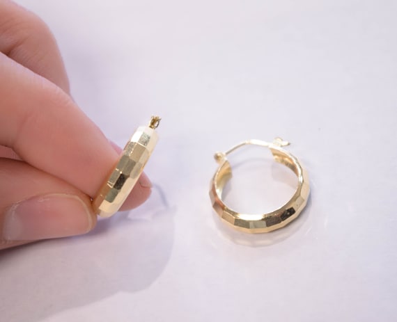 14k Gold Hoops
