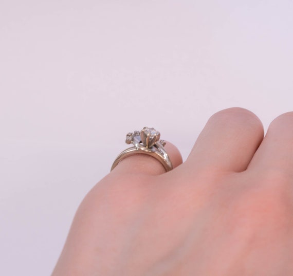 14K Diamond Engagement Ring - image 2