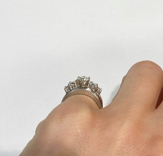 14k Diamond Engagement Ring - image 2