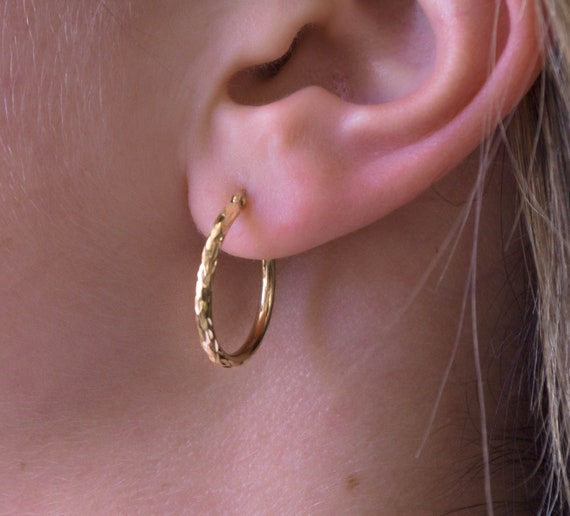 10k Textured Hoops - image 2