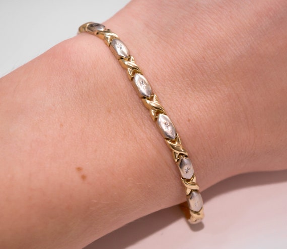 14K Two Tone Bracelet