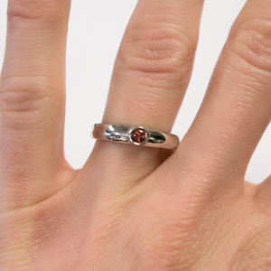 14k Orange Sapphire Ring