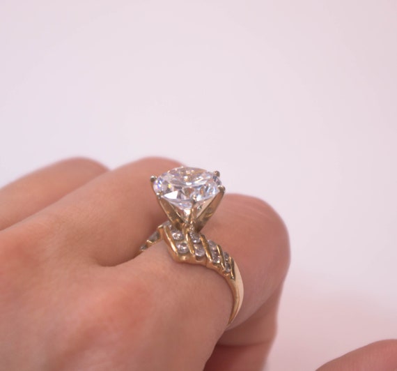 14K CZ Ring - image 2