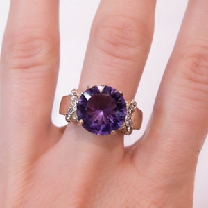 Sterling Silver Purple Stone Ring